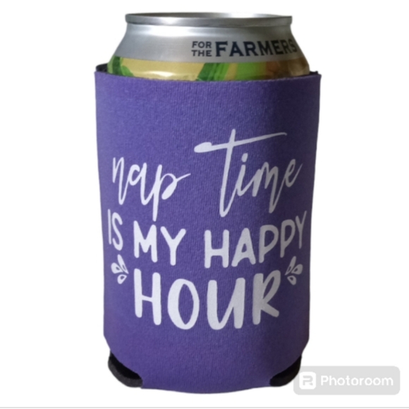 Nap Time Is My Happy Hour Koozie - Picture 1 of 8